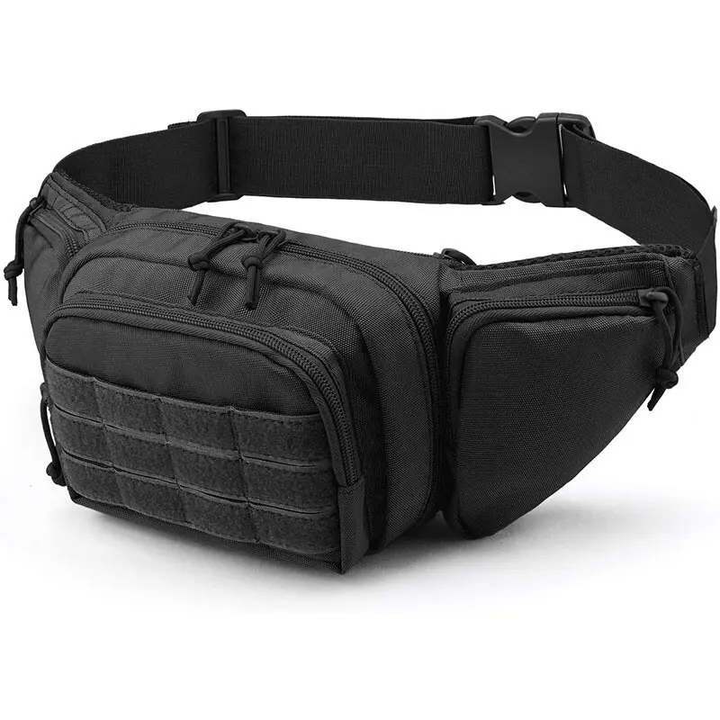 Practical, high-capacity hiking waist pack/hip pack, convenient for concealing and carrying various EDC tools, suitable for outdoor hiking, mountaineering and fishing.
