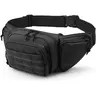 LUCIERNAGA Unisex Anti-Scratch Abrasion-Resistant Hiking Waist-Hip Pack - Oxford Nylon, Waist-Fit, High-Capacity, Multiple Pockets, Functional Bag for Concealing EDC Tools, Holding Camera & GPS, Ideal for Hiking, Fishing