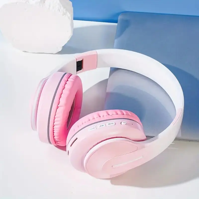 Wireless Earphone Headphones, Hi-Fi Sound Portable Design, Long Battery Life, Soft Earmuffs, Multiple Colors Available