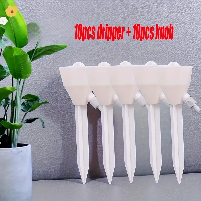 10pcs Automatic Plant Drip Irrigation Set, Automatic Plants Watering, Adjustable Water Flow, Indoor and Garden Plants, Battery-Free Efficient Potting System