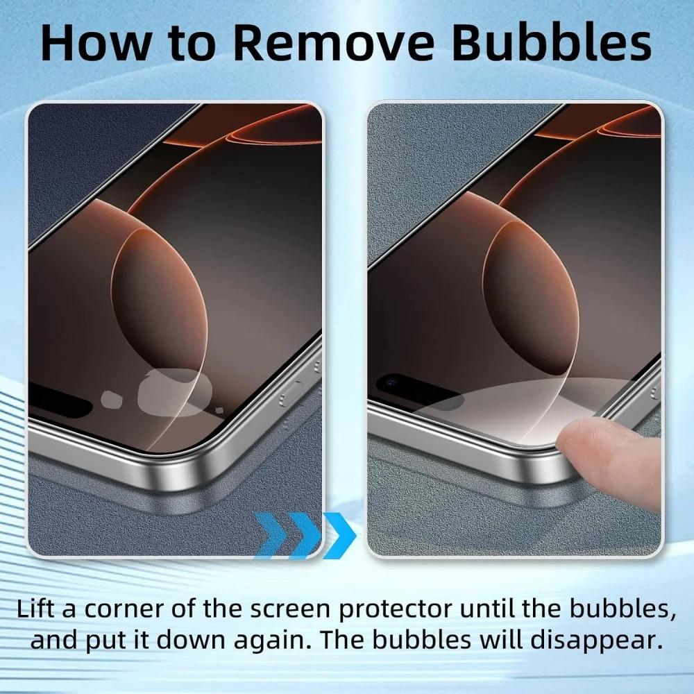 1~5PCS HD Tempered Glass For iPhone 16 17 Pro Max 17e 16e 15 14 13 12 Screen Protector Film For iPhone 11 13 Mini Glass