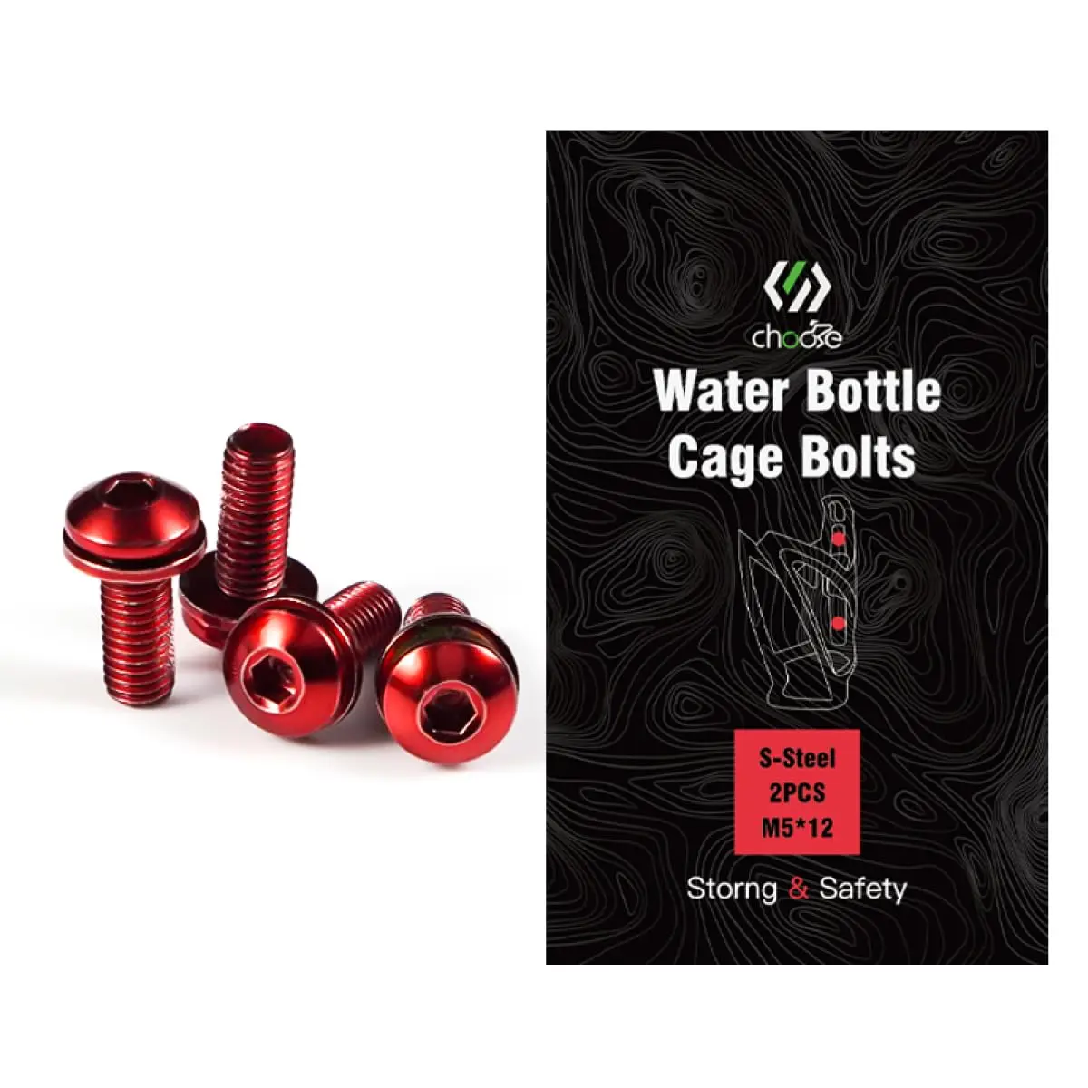 Water Bottle Cage , Bottle Cage ,red