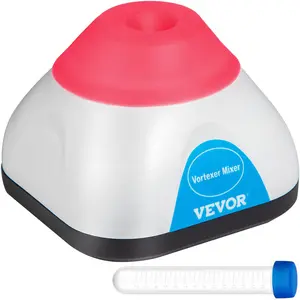 VEVOR Vortex Mixer, 3000RPM Mini Vortex Mixer Shaker, Touch Function Scientific Lab Vortex Shaker, Mix Up to 50ML, 6mm Orbital Diameter for Test Tube, Tattoo Ink, Nail Polish, Eyelash Adhesives, Pain