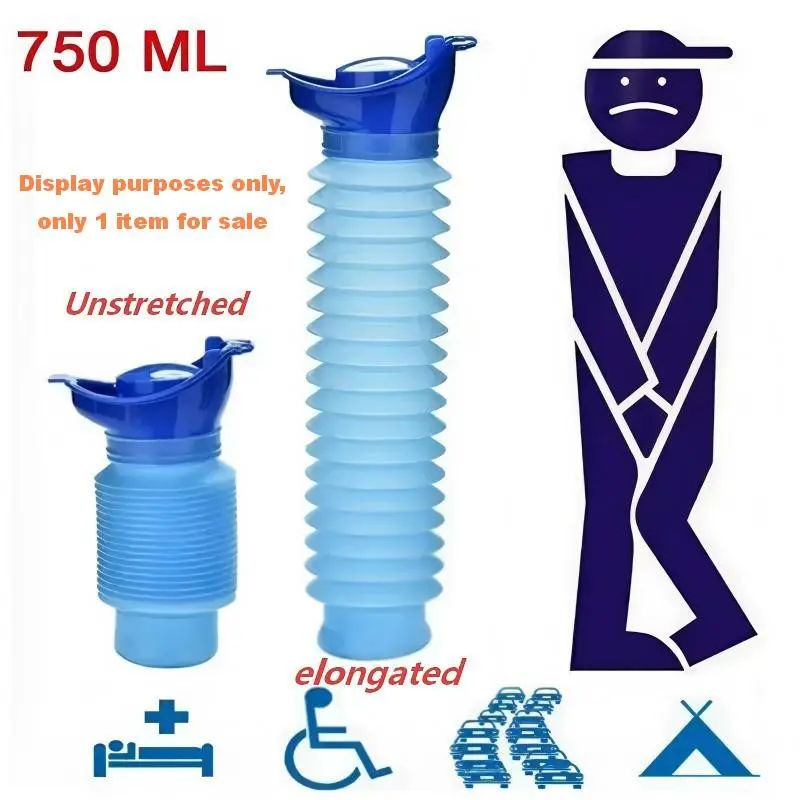 Portable Urinal Set for Car, Outdoor Standing Urine Bucket, Emergency Travel Reusable Camping Toilet, Leak-Proof Design, Travel Potty, Camping Toilets Portable