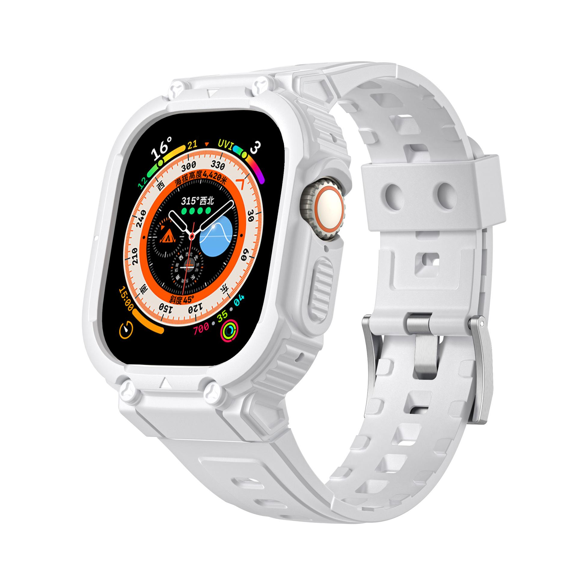 Suitable for watch8, ultra3, iwatch11, armored integrated Apple watch strap