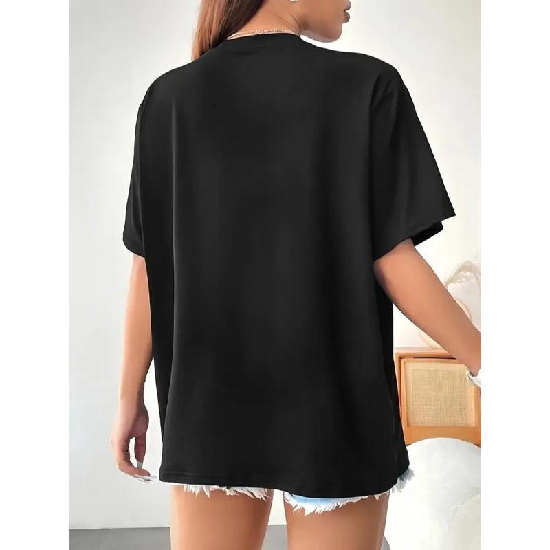 Women's "Ex-Chola" Funny Graphic T-Shirt - Black Tee with Bold White Lettering, Short Sleeves, Casual Chicana Style