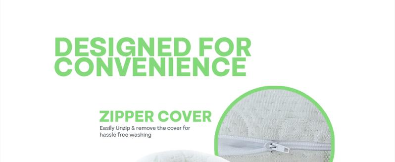 White Rayon Derived from Bamboo Neck Pillow, Travel Pillows for Airplanes, Best Rated Travel Pillows with Cooling Memory Foam, Neck Pillows for Sleeping Travel, Airplane Headrest Pillow