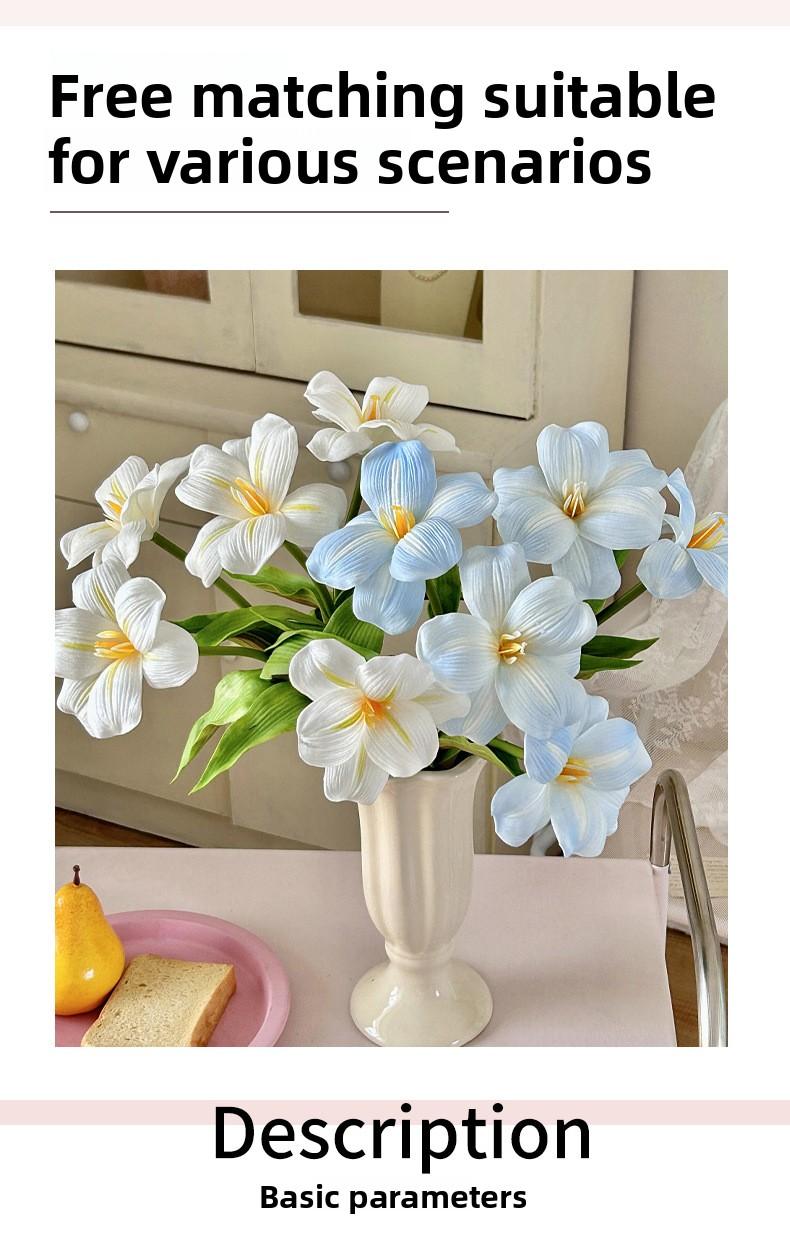 High-Quality PU Feel Brownie Tulip Artificial Flower Living Room Home Decoration Wedding Hall Floral Photography Prop