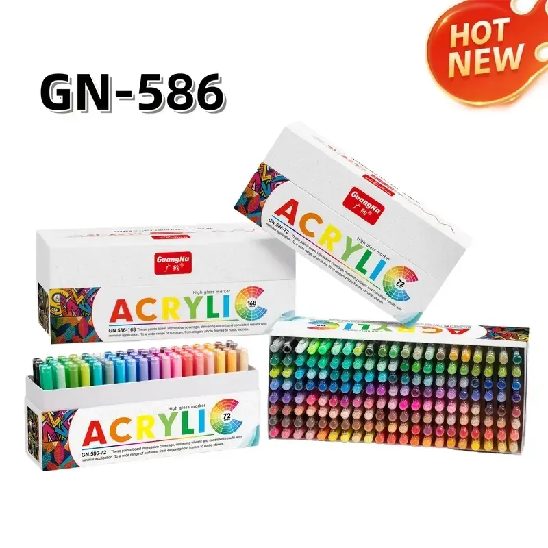 Guangna 168 Color Premium Marker Set, Vibrant Water-Based Ink Art Brushes, Ideal for Professional Drawing, Artists & Designers, Christmas Gift
