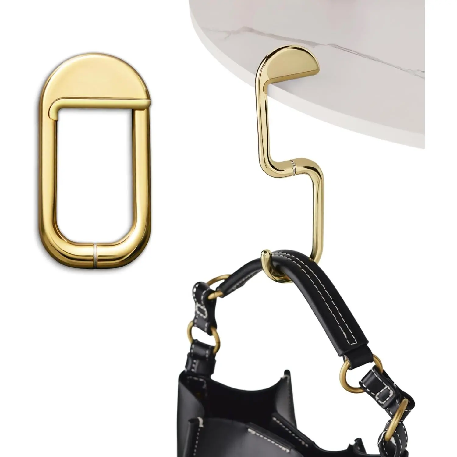 FLIP Bag Hook - Newly Redesigned. Portable Purse Hanger for Table with  Closure -  Holds up to 50 lbs ()