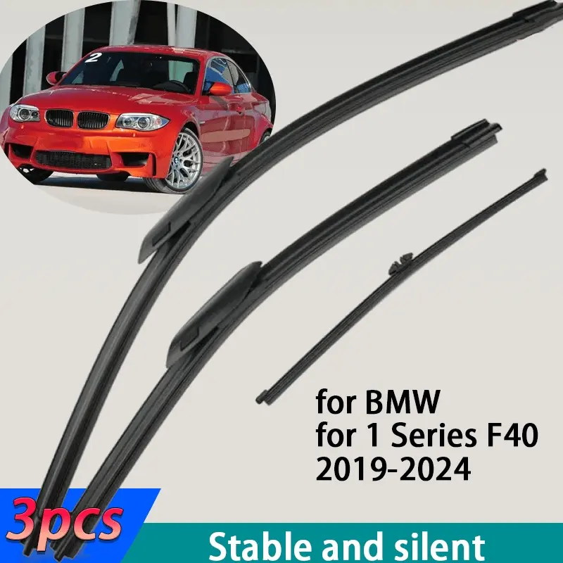for BMW  for 1 Series F40 2019-2024, 26"+ 17"+ 14" Front and Rear Windshield Wipers, 3 Wiper Blades, Car Wiper Accessories,3-Pack.