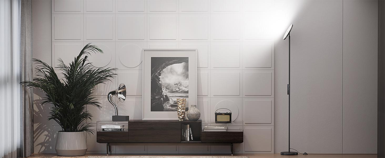 Floor Lamp for Living Room, 32W/3000LM Super Bright LED with Remote Control – 69" Tall Standing Lamp, Stepless Dimmable, Modern Torchiere Corner Lamp for Bedroom and Office