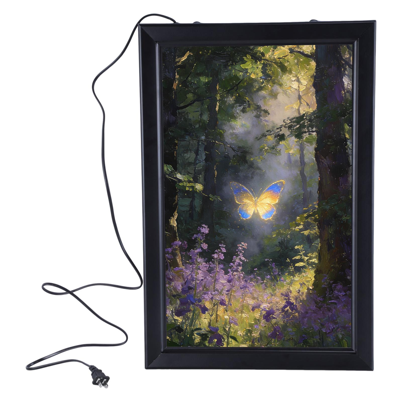 Wall Mounted LED Lightbox 15.7 X 23.6in/ 23.6 X 35.4in LED Movie Poster Frame Backlit Picture Frame with Dimmer Switch for Paintings & Pictures Digital Signage Display NEW