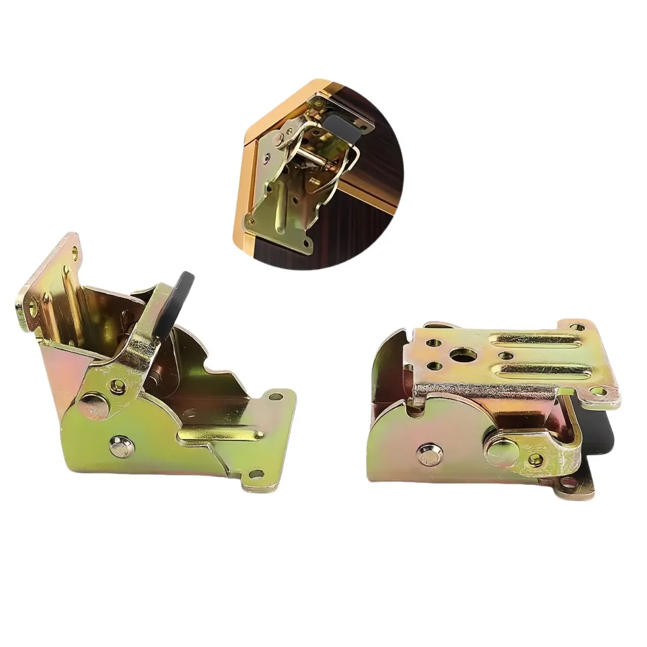 2-Pack 0-90-180 Degree Zinc-Coated High-Carbon Steel Hinges, Self-Locking Foldable Hinges for Furniture, Table Legs, Bed Frames, Workbenches