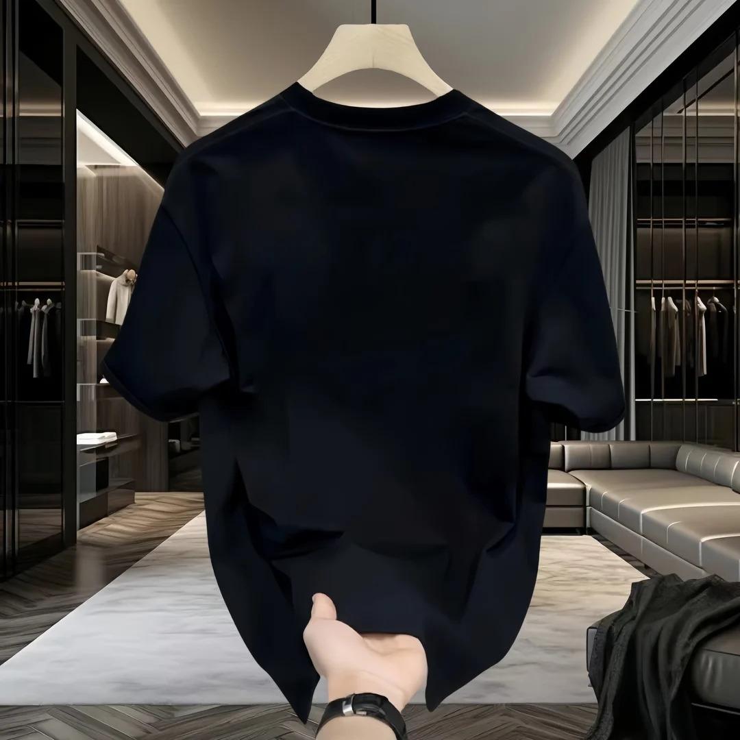 Loose Fit Summer Streetwear T-irt Men's ort Sve Print Casual Cotton ex f Sve irt Trendy Brand Big Size