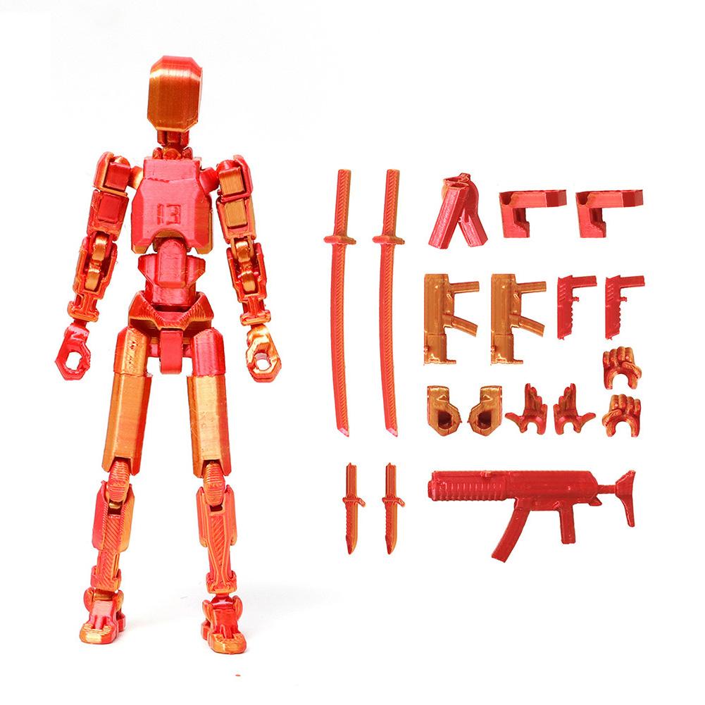 Multi-Jointed Movable Shapeshift Robot Titan 13 Action Figures 3D Printed Mannequin Dummy Toys Kids Adults Children Game