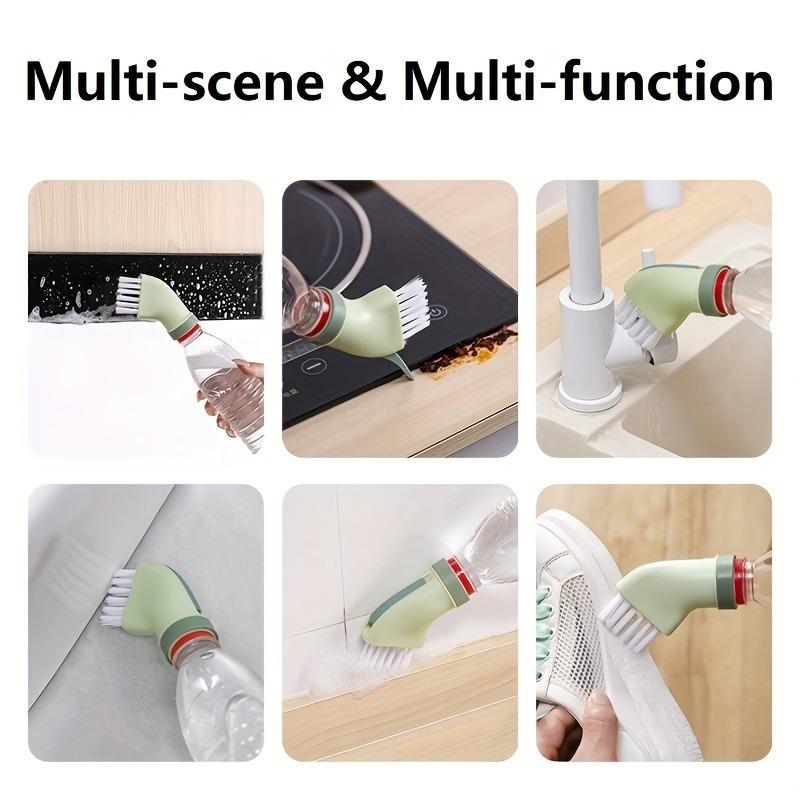 Dead Corner Crevice Brush, 1 Count Wet and Dry Use Cleaning Brush, Household Multi-scene & Multi-functional Cleaning Brush for Bathroom, Toilet Color sent randomly.