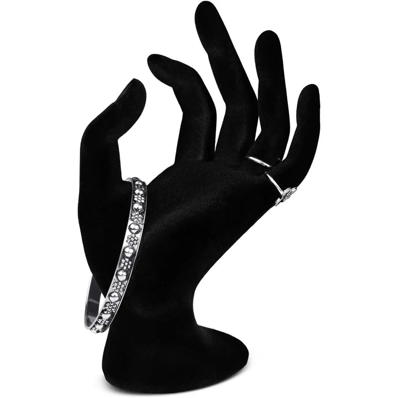 Hand  Holder - Female Mannequin for Bracelet, Watch, Ring Display - Black Polyresin Arm Form Stand