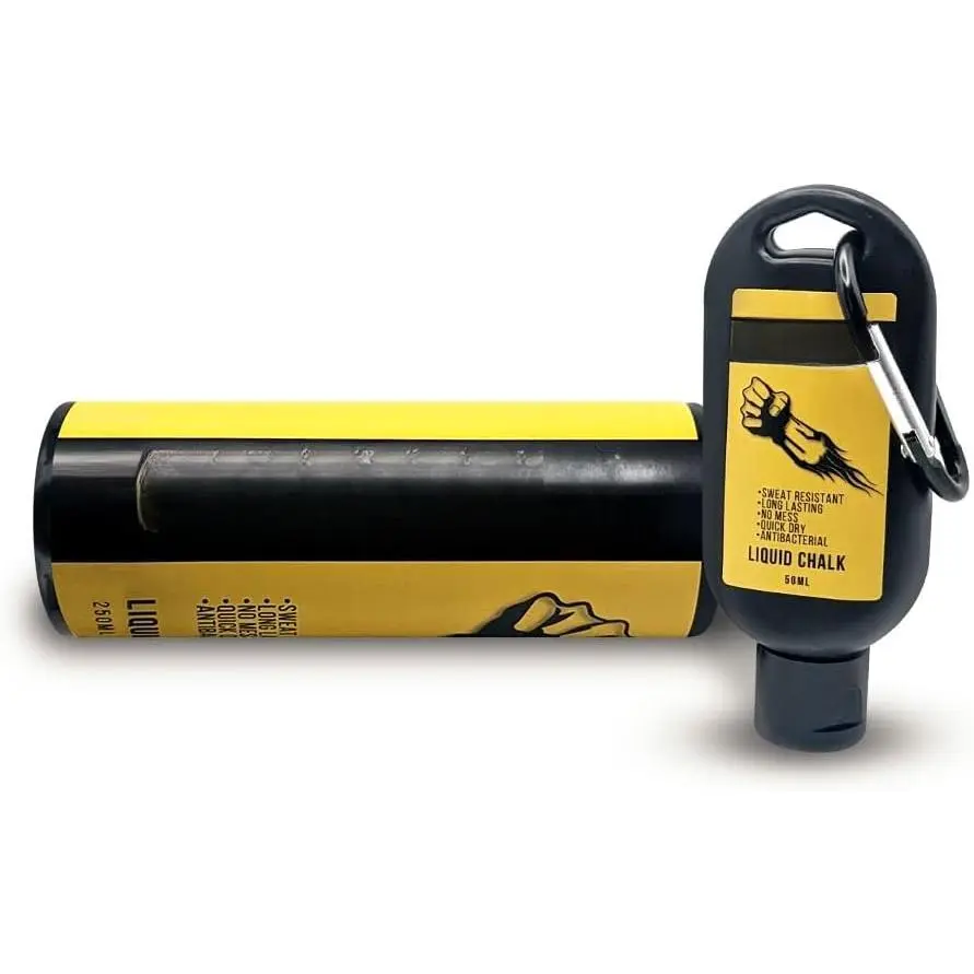 Liquid Chalk Kit Gym Chalk for Weight Lifting, Rock Climbing, Pole Grip, Bouldering, Powerlifting, Ball, Gymnastics, , and Workout - Package May Vary
