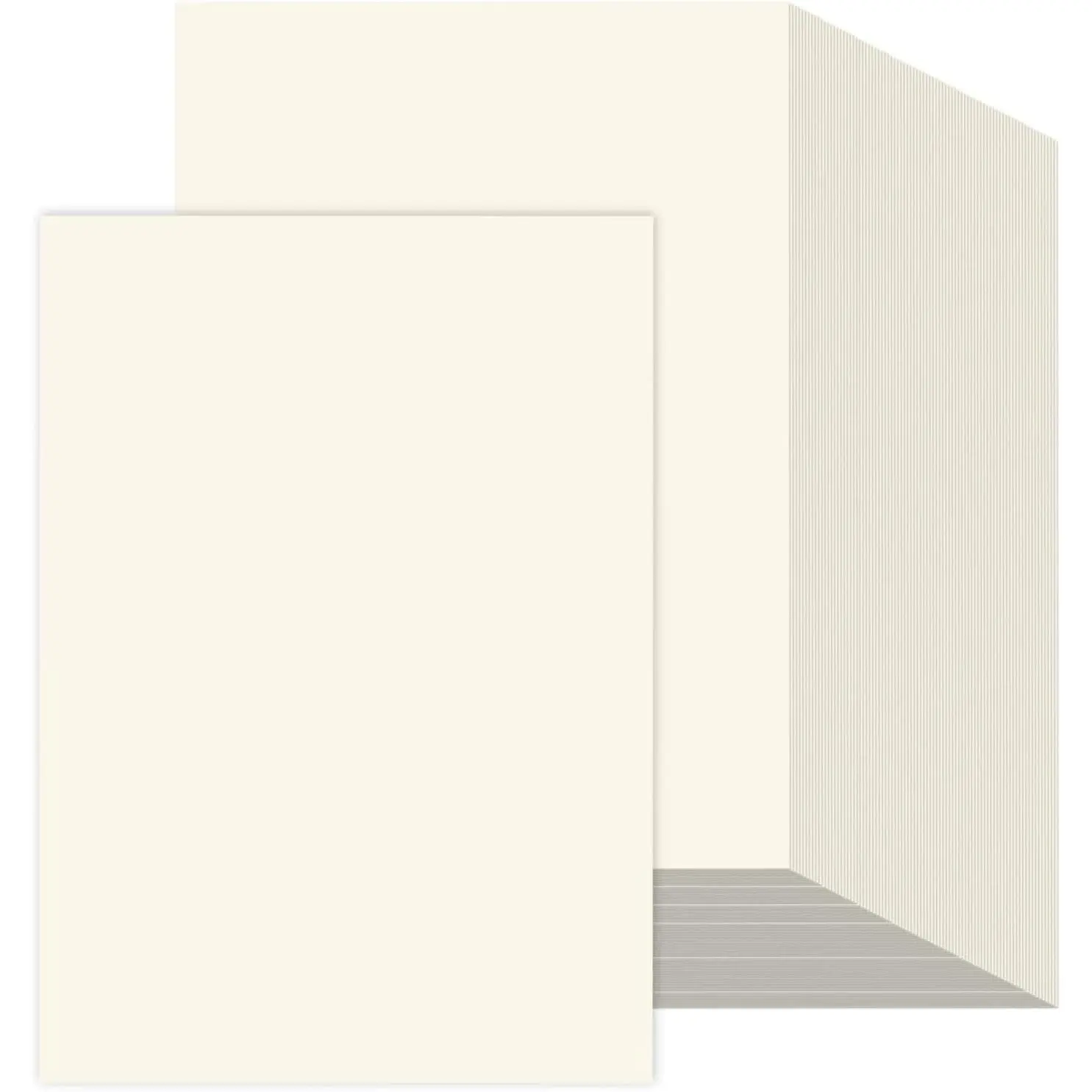 200 Sheets 8.5x11 Ivory Printer Paper, 32 lb/120 gsm Cream Cardstock Stationery Paper Compatible with Laser & Inkjet Printers for Printing, Copy, Crafts, Letters, Invitations