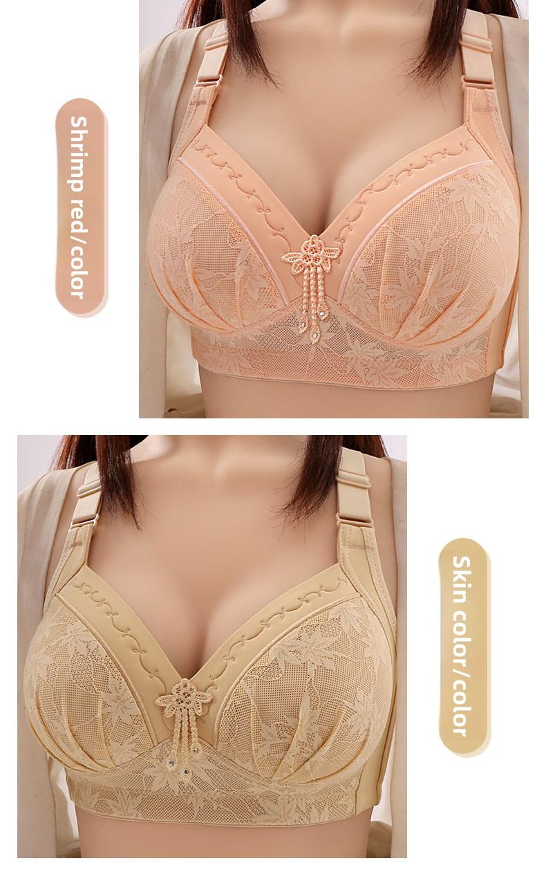 5 PCS/ 3PCS Elegant Lace Non-Wired Bra for Women Comfortable Push-Up Bralette Everyday Underwear Lift Support Breathable Lingerie T-Shirt Mother Fashion -RR