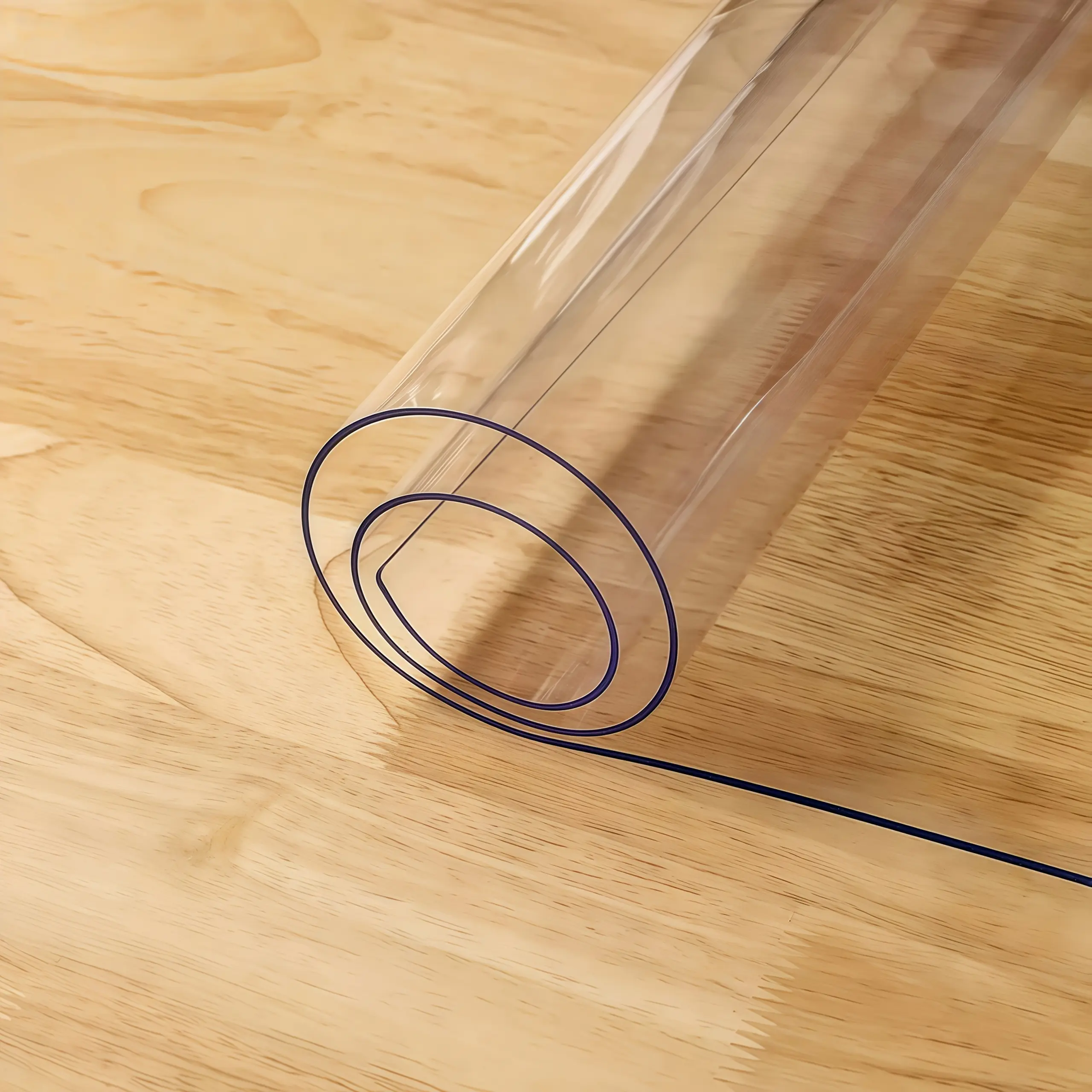 1 Thickened Transparent Soft Glass Table Mat, PVC Tabletop Protector - Heat-Resistant And Non-Slip - Durable Surface Protector/ Office Decoration And Home Accessory - Tabletop Protective Film