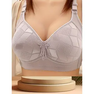 [Full-Coverage Bra] Comfortable and Breathable Full-Coverage Bra - Thin Side-Gathering Underwire-Free Bra, Anti-Sagging Underwear for a Beautiful Back
