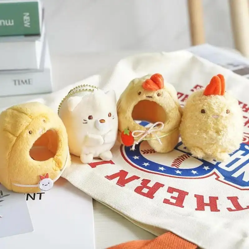 8cm Kawaii Plush Penguin & Fried Shrimp Keychain, Unisex Kawaii Charm Soft Stuff Bag Pendant, Toys & Hobbies Novelty Accessories for Birthday Gift Ideas, Girlfriend Birthday Gift, Soft Plush