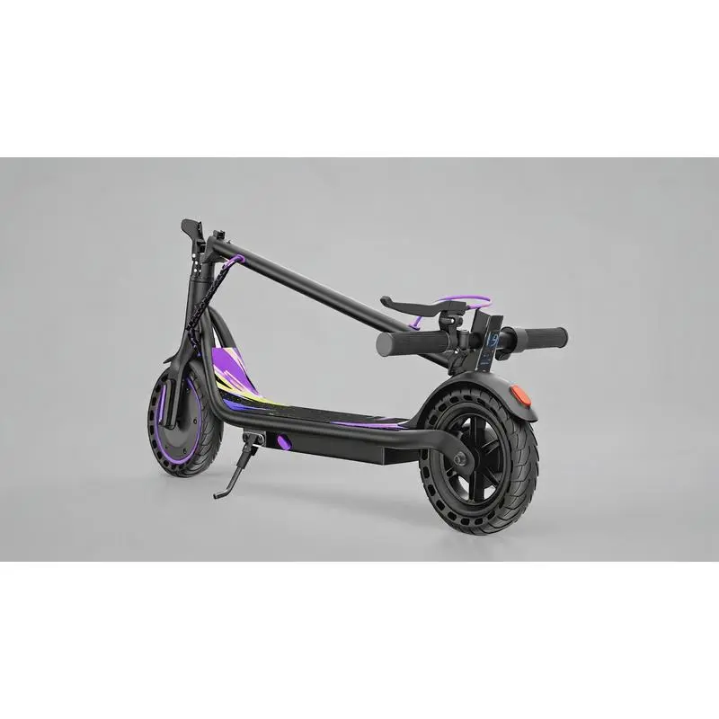 Lightweight Electric Scooter for Adults and Teenagers, Equipped with 350W Motor, 15 Miles Long Battery Range, 19 MPH Maximum Speed, 8.5-inch Solid Tires, Foldable E-Scooter with Dual Braking System, LED Lighting and Smart APP Control