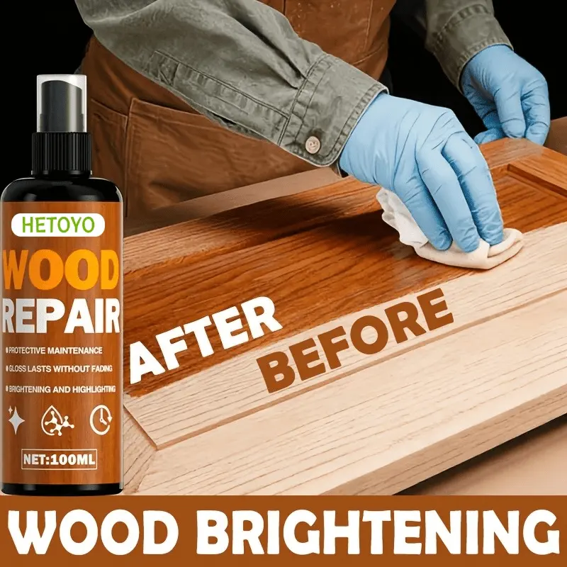 Furniture polishing agent effectively enhances the luster of wood, and is waterproof and crack-proof, fast polishing, easy to adapt to wood and special for home wood maintenance.