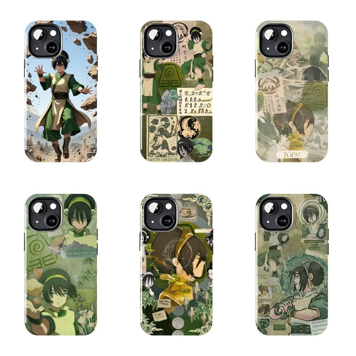 Toph Beifong Earth Kingdom Anime Portrait Case Suitable for iPhone 17-11 Pro Max/Plus and  Samsung Galaxy S23-25