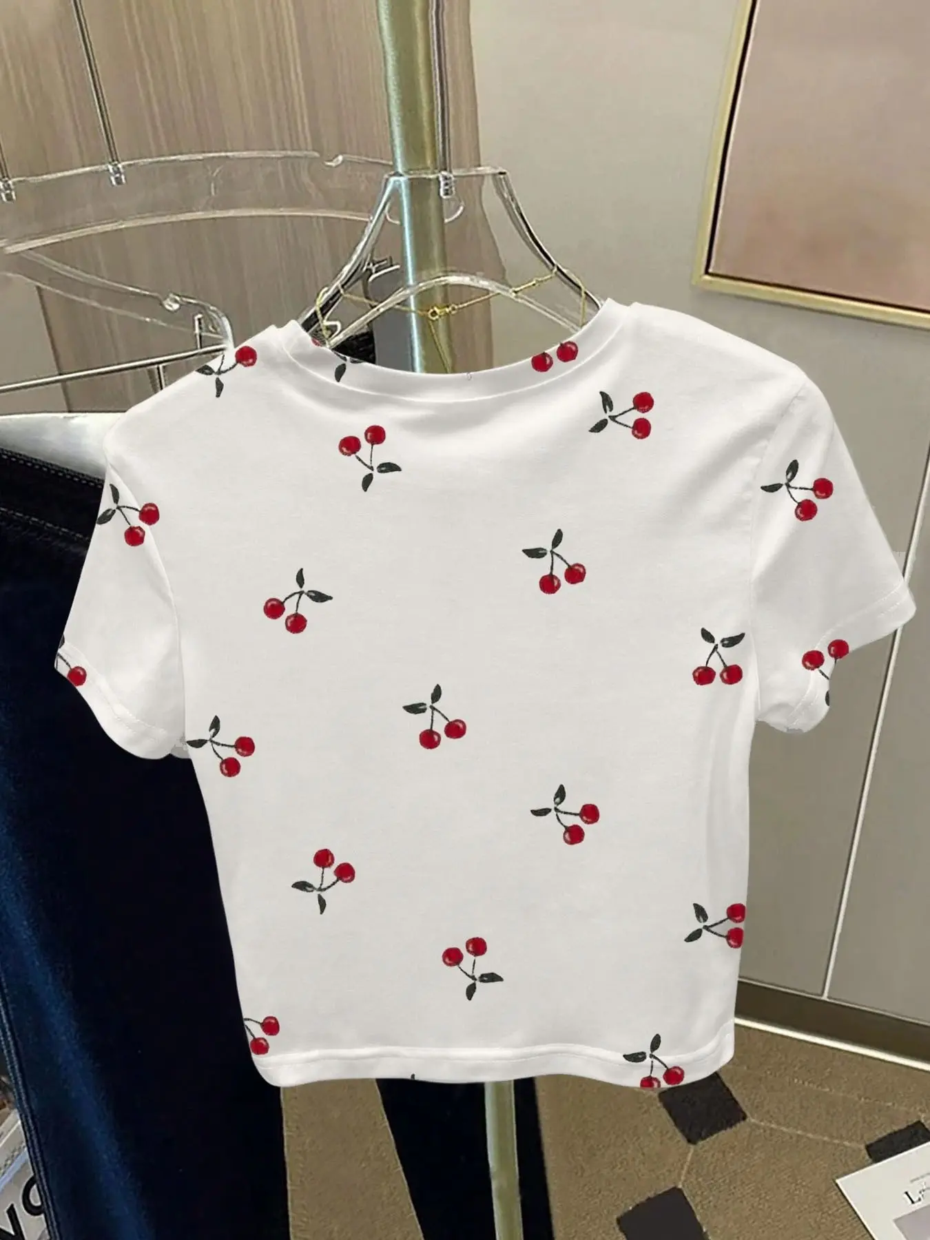 Women's Short Sleeve T-Shirt, Breathable and Comfortable, Ideal for Home Wear, Versatile Sleepwear, Summer Essential