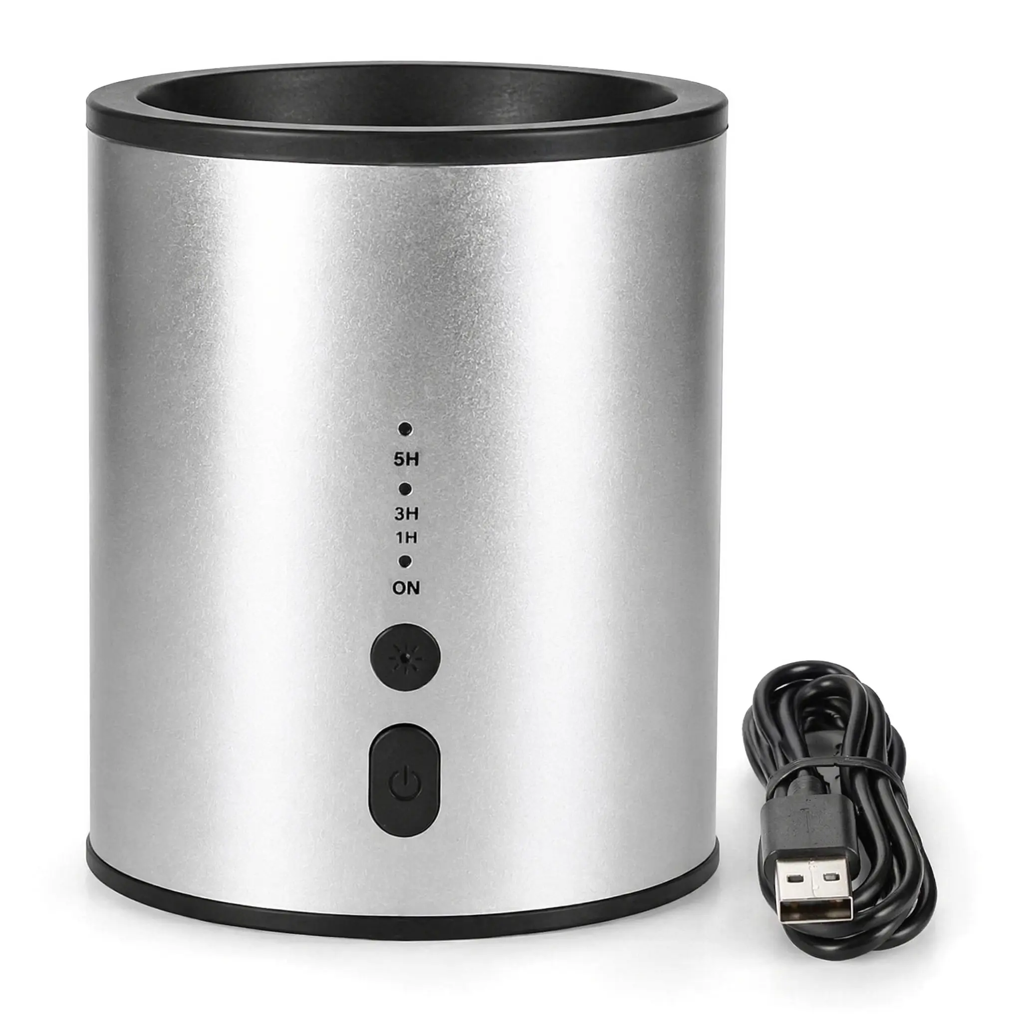 Electric Wax Melt Warmer, Pink Aluminum Alloy Scented Wax Melter with 3H/6H Auto Off Timer, USB Powered Smokeless Wax Heater for Fragrance Wax Cubes, Aromatherapy Diffuser for Bedroom Office Desktop Home Decor