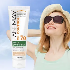 60g Oil Control Facial Sunscreen SPF70 | High Protection, Water & Sweat Resistant, 12H Oil Control, Helps Smooth Look of Fine Lines, for Oily & Combination Skin