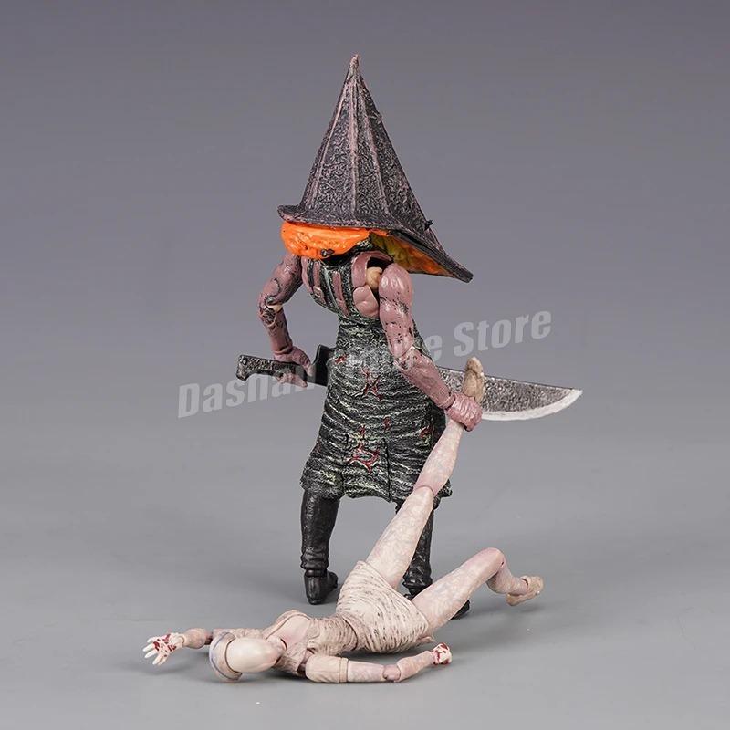 Figma Sp-055 Silent Hill Pyramid Head Action Figure 17cm Red Pyramid Thing Revelation 3D Figure PVC Bubble Head Nurse Model Toys