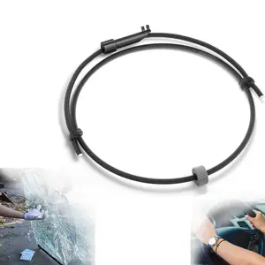 Car Window Breaker Bracelet Escape Tool with Tungsten Bead, Emergency Glass Breaker Self Rescue Tool