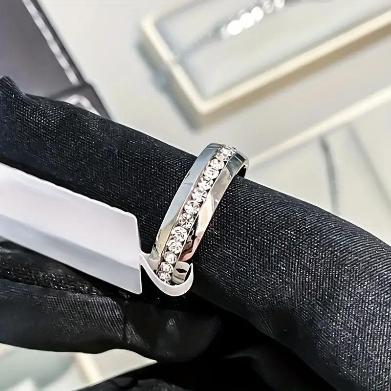 1 Piece minimalist rings Never Fade Stainless Steel Ring Men Women Couple Ring Single Row Full Diamond Cuban Ring Engagement Wedding Band friendship rings 1 Piece minimalist rings Never Fade Stainless Steel Ring Men Women Couple Ring Single Row Full Diamond Cuban Ring Engagement Wedding Band friendship rings