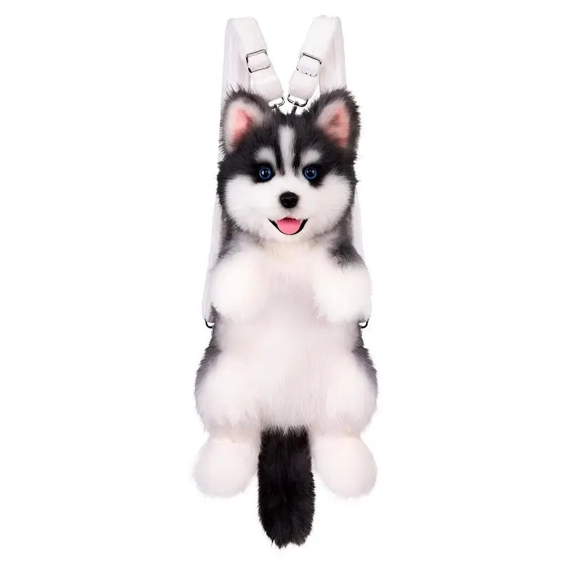 Realistic Husky Backpack/Plush Toy – A Gift for Friends