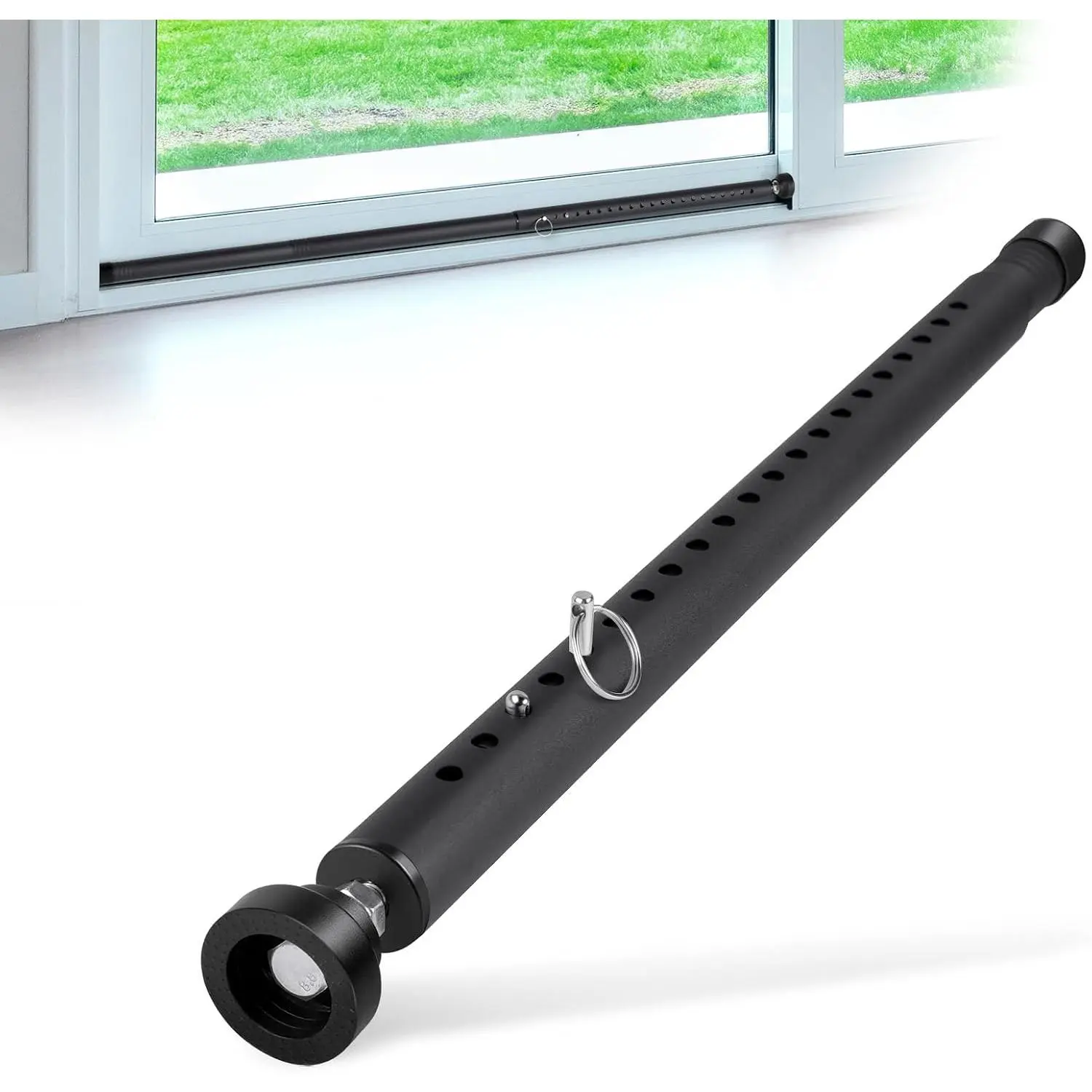 Door Security Bar, 17-50 inches Window Security Bar with Rubber Tips, Sliding Door Lock Bars for Window Safety Bars Home Apartment Safety, Home Apartment Patio Heavy Duty Interior