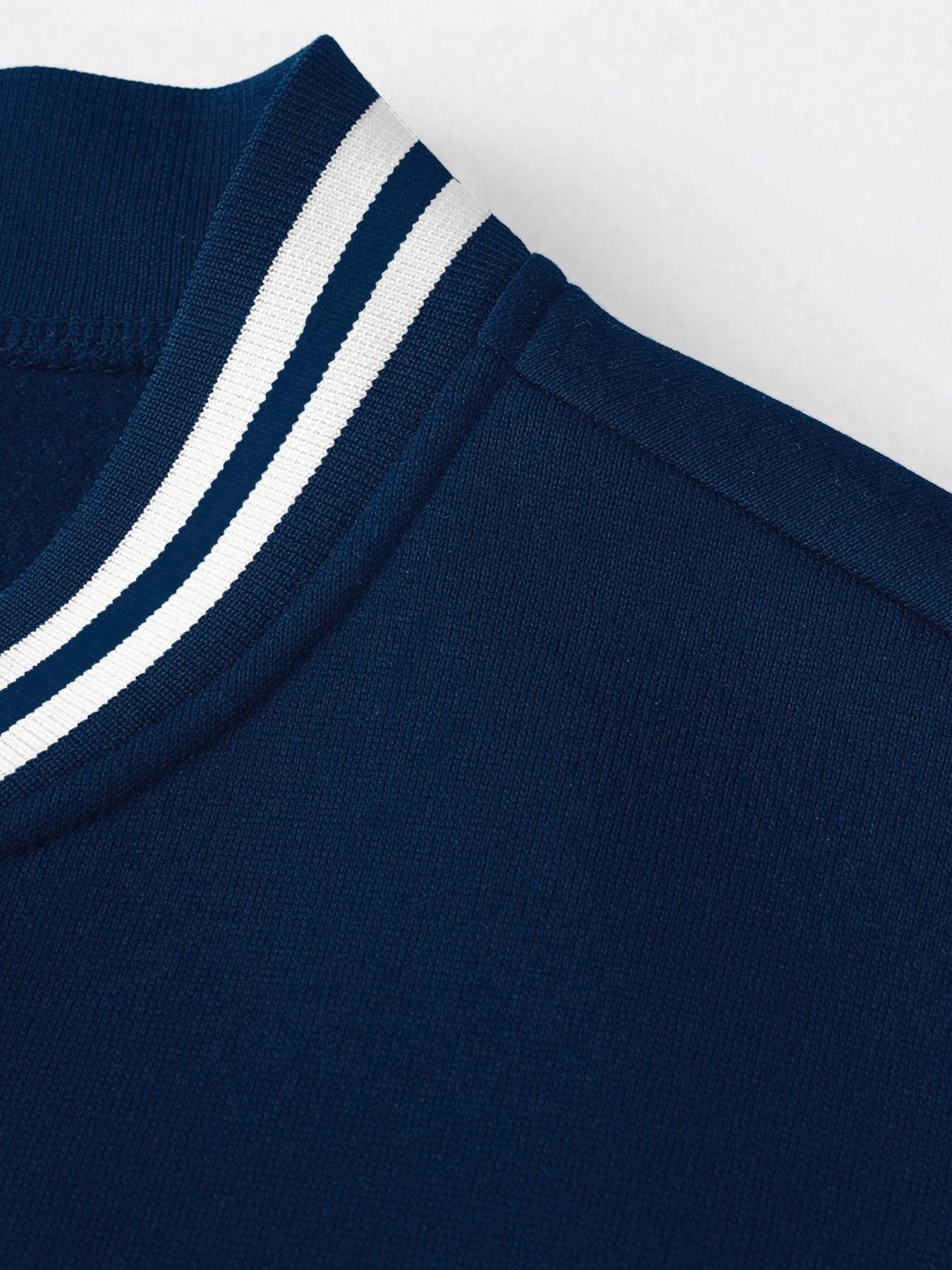 Men's Letter Print Baseball Jacket Long Sleeves & Sweatpants Two-Piece Set, Regular Fit Casual Fashion Cozy Breathable Two Piece Outfits for Daily Outdoor Wear, Men Clothes for Fall & Winter