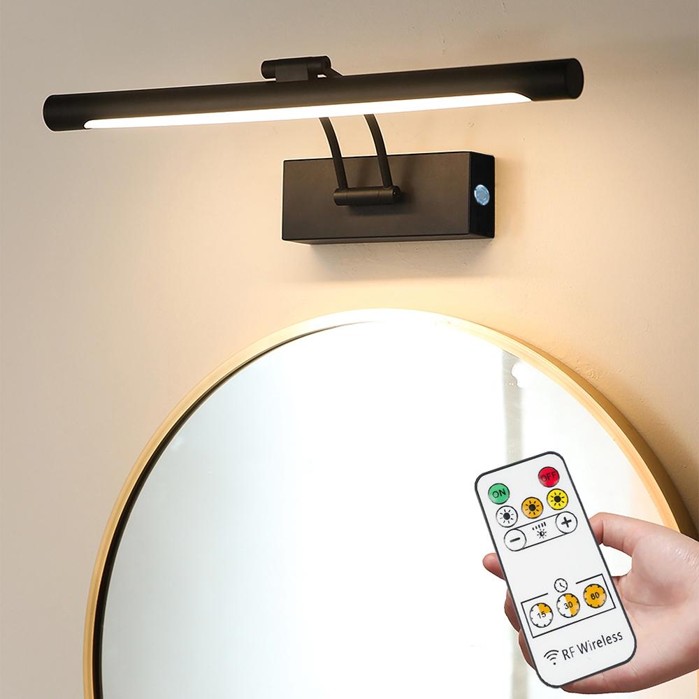 Wireless Wall Picture Light, Adjustable Brightness Art Lighting with Remote Control & Touch Switch, Battery Powered Gallery Lamp, Led Wall Light