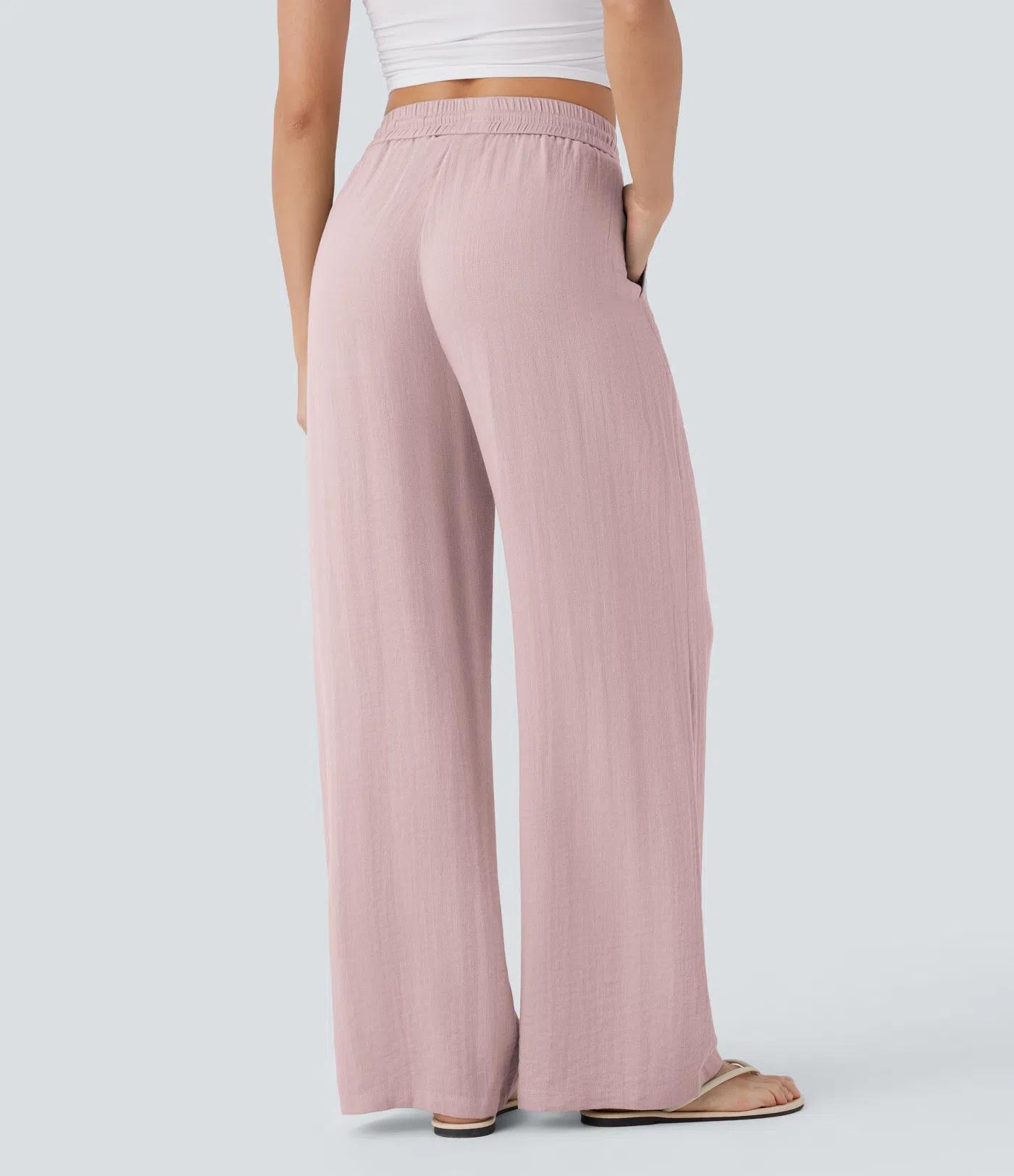 #halara#wide-leg pants#linen pants#highwaistedpants#casualtrousers#womensfashion#spring2026fashion#Travel Pants#everydayoutfit#pantswithpockets#flowypants#y2kfashion#athleisure