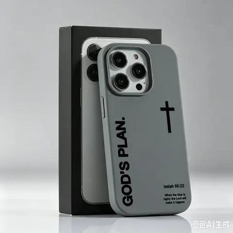 1PC Christian Bible Verse Cross Decorative Smartphone Case - Durable Cellphone Protection, Shockproof Bump Buffer, Skin-Feel Accessory for iPhone 17 Pro Max/16 Pro/15 Pro/14 Plus/13/12/11 Plus/Air & Samsung A16/Galaxy S24 Ultra, Ideal Gift for Women