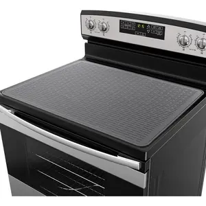 2026 Stove Top Cover for Electric Stove, Silicone, Stove Mat for Glass Top, Glass Cooktop Protector, XL Dish Drying Mats For Kitchen,Oven Covers for Electric Stove,Gray,28 x 20