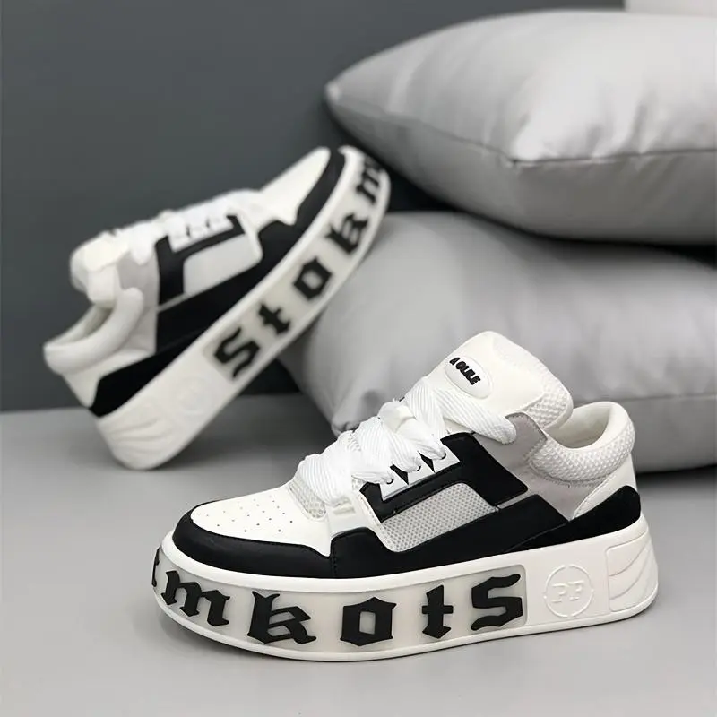 Versatile Ins Fashionable Comfortable Trendy Casual Thick Sole Height-enhancing Shoes for Student Men