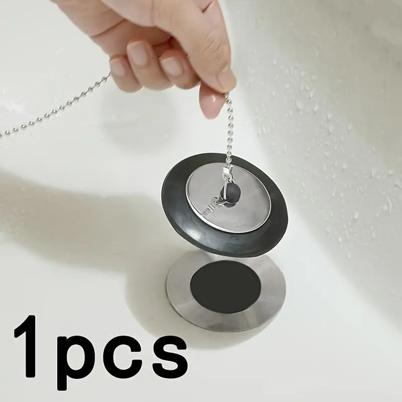 Universal Silicone Sink Plug - Leak-Proof, Waterproof Watertight Seal, Odor & Clog Prevention for Bathtubs, Washbasins