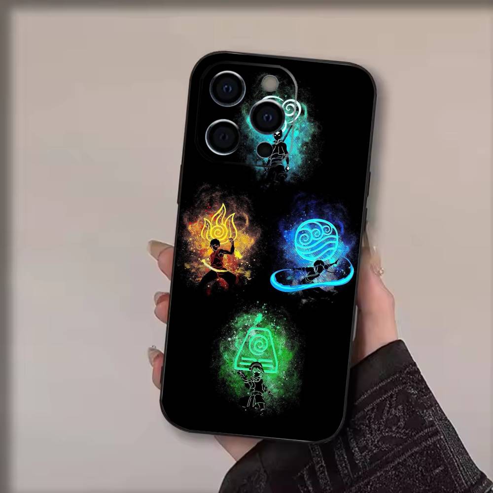 Avatar T-The Last A-Airbender  Phone Case For iPhone 17,16,15,14,13,12,11 Plus,Pro Max,Soft Silicone Black Cover