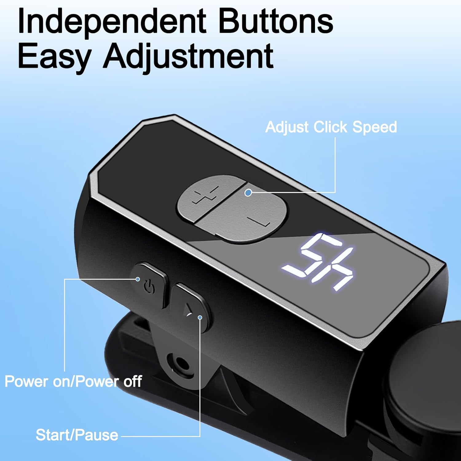2026 Rechargeable Auto Clicker Smart Tapper for iPhone iPad Android TikTok - Auto Touch Device with 107 Adjustable Speed, PortableInstant Clicker for Live Stream Likes, Social Media Tasks