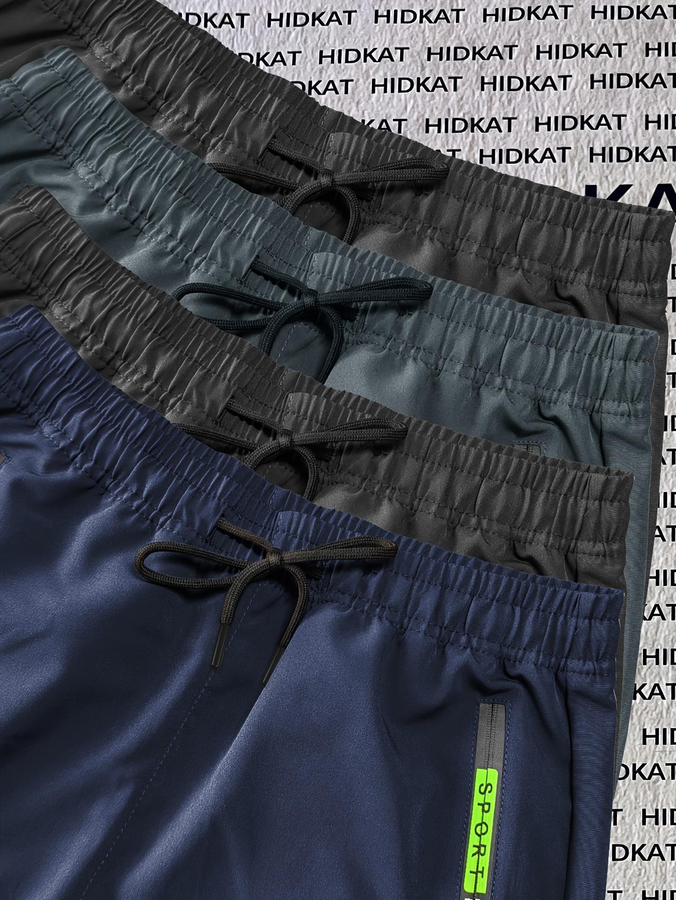 4pcs Women's Zipper Pocket Cargo Pants, Women's Elastic Waist Hiking Trousers, Women's Multi-Pocket Casual Cargo Pants, Women's Lightweight Outdoor Cargo Pants, Women's Plus Size Cargo Pants