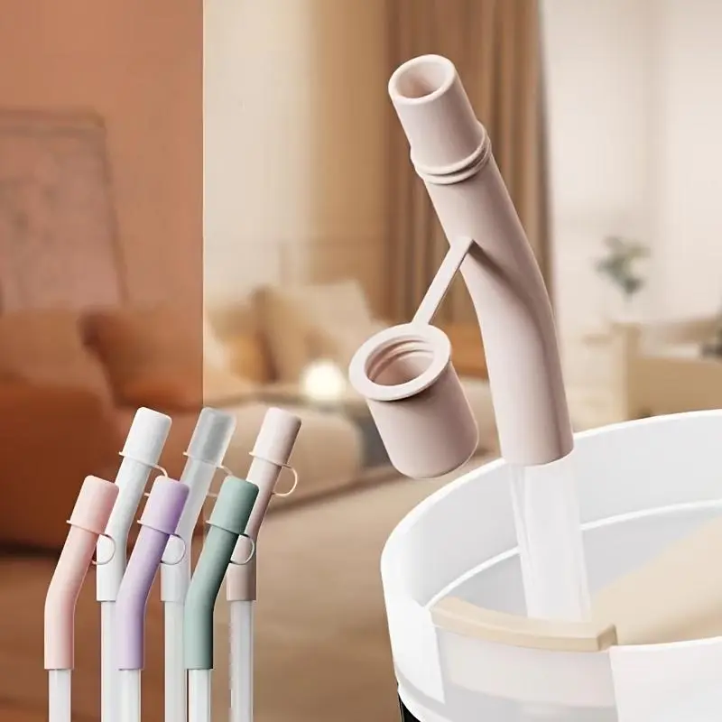 3pcs Silicone Straw Covers - Sturdy Extended, Leak-Proof, Clip-On, Universal Fit for Glasses, Easy to Clean, Hygienic, Portable Reusable Plastic Silicone Sleeves, Kitchen Drinkware Accessories